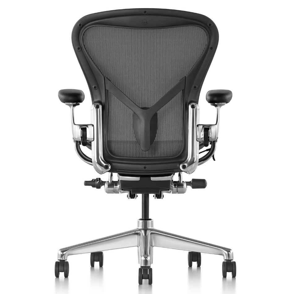 Herman Miller Aeron Remastered Polished Aluminium Refurbished