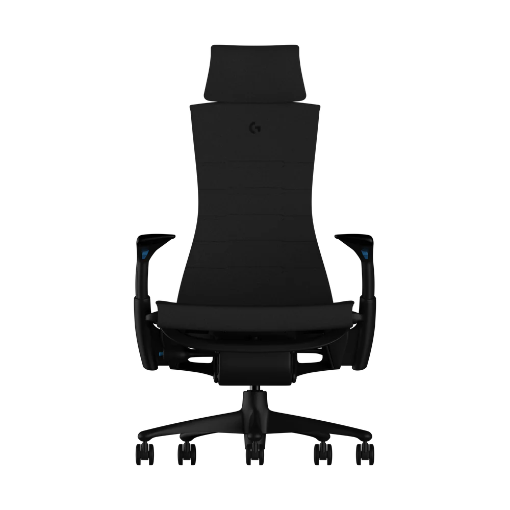 Atlas Headrest for Herman Miller Embody (Black Cyan Gaming)