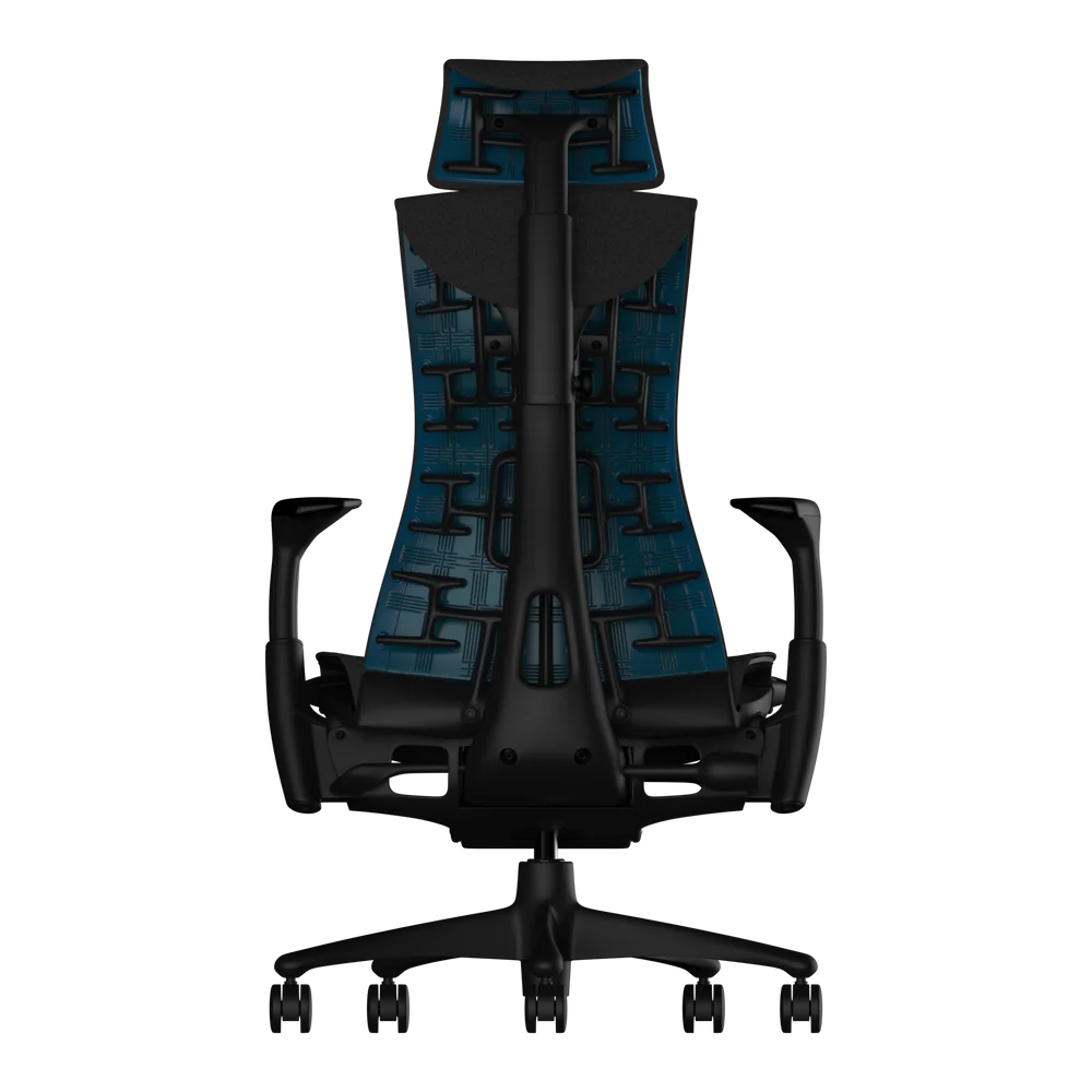 Atlas Headrest for Herman Miller Embody (Black Cyan Gaming)