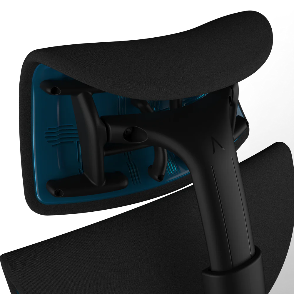 Atlas Headrest for Herman Miller Embody (Black Cyan Gaming)