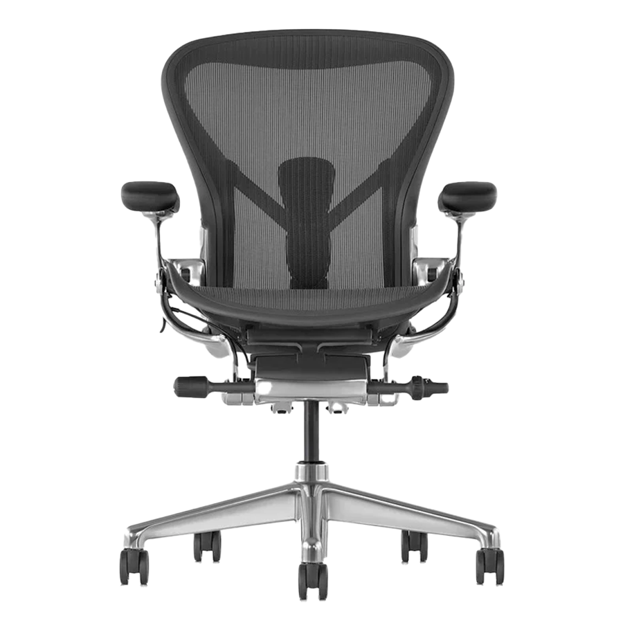 Herman Miller Aeron Remastered Polished Aluminium PostureFit SL Refurbished