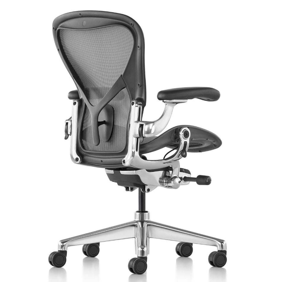 Herman Miller Aeron Remastered Polished Aluminium Refurbished