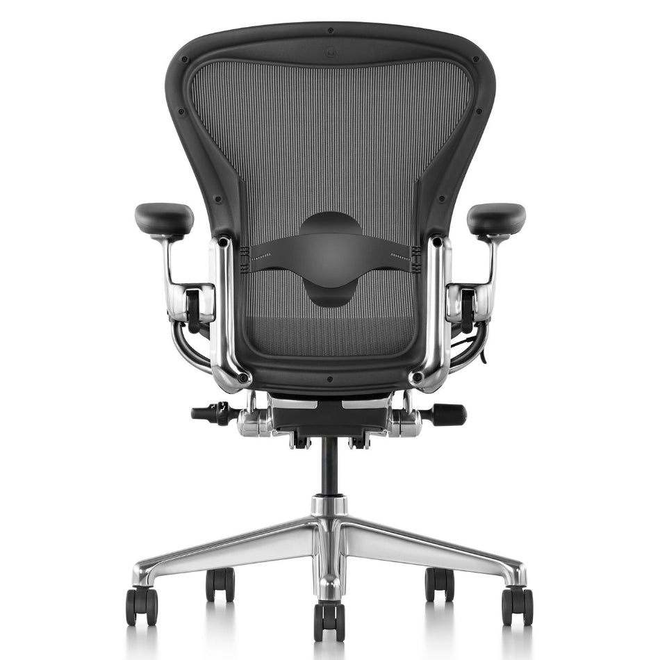 Herman Miller Aeron Remastered Polished Aluminium Refurbished