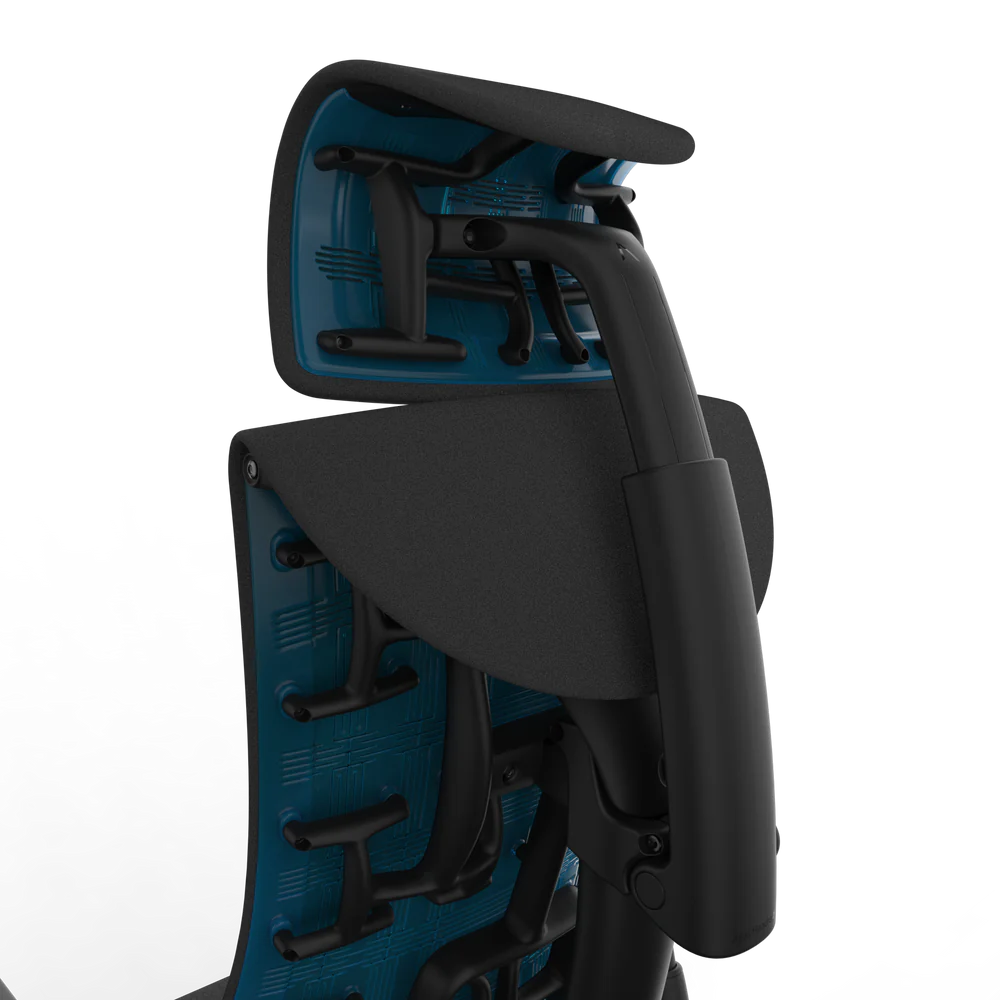 Atlas Headrest for Herman Miller Embody (Black Cyan Gaming)